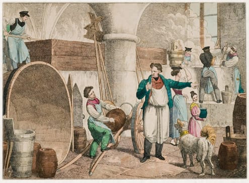 Ukjent kunstner. Bilde tilhører tysk ølmuseum i Berlin.