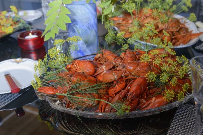 44553050 - crayfish party, swedish way